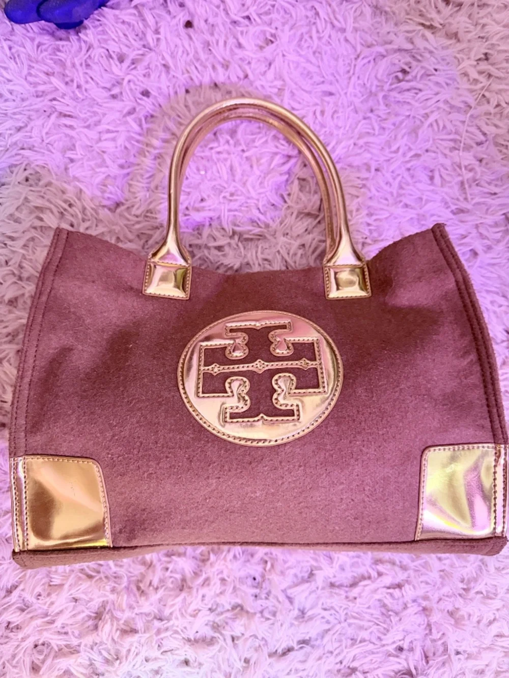 TORY BURCH Beauty TOTE Gold and Beige - Picture 3 of 12